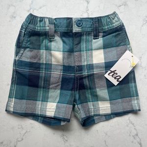 Tea Collection, Baby Plaid Discovery Shorts 18-24 months